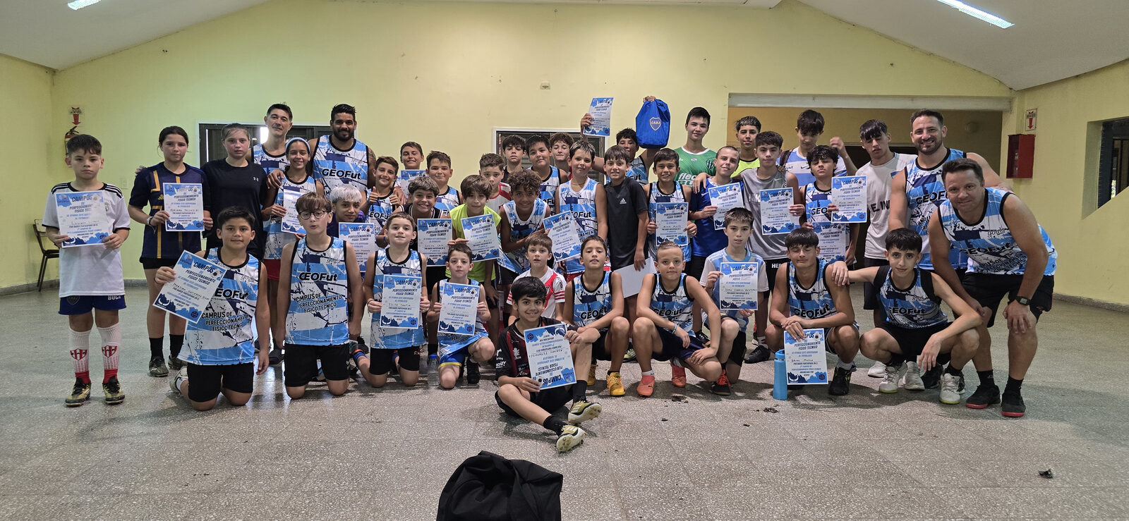 Jugadores en jornada de campus