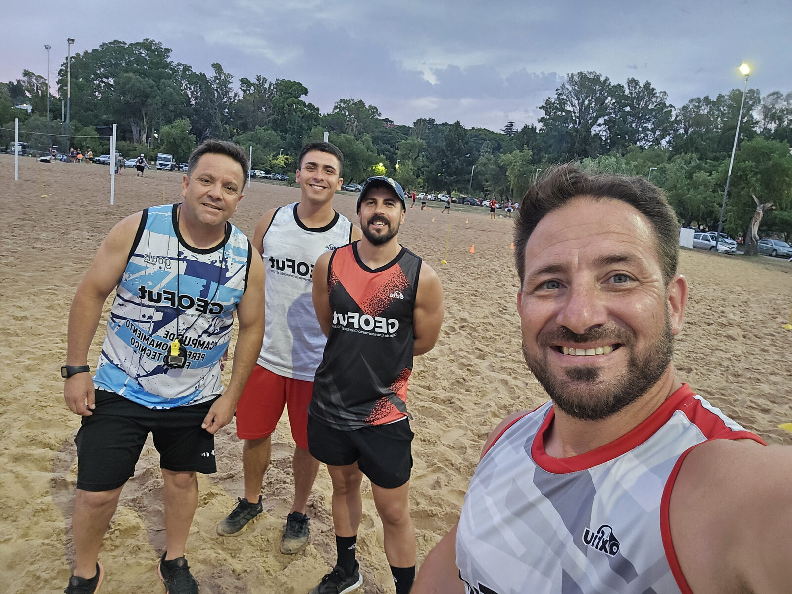 Staff de GEOFut en jornada de entrenamiento